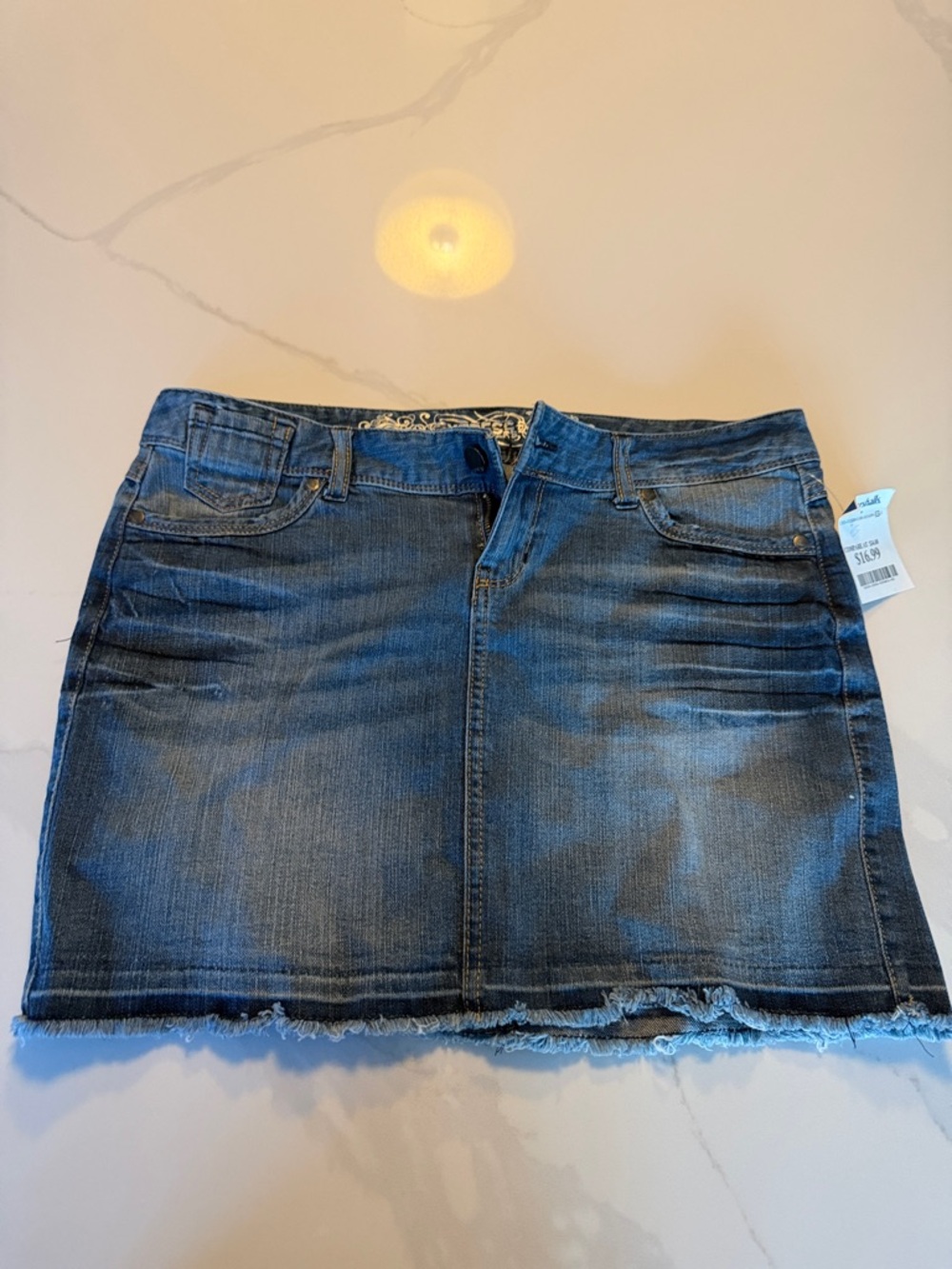 Classic Blue Denim Mini Skirt